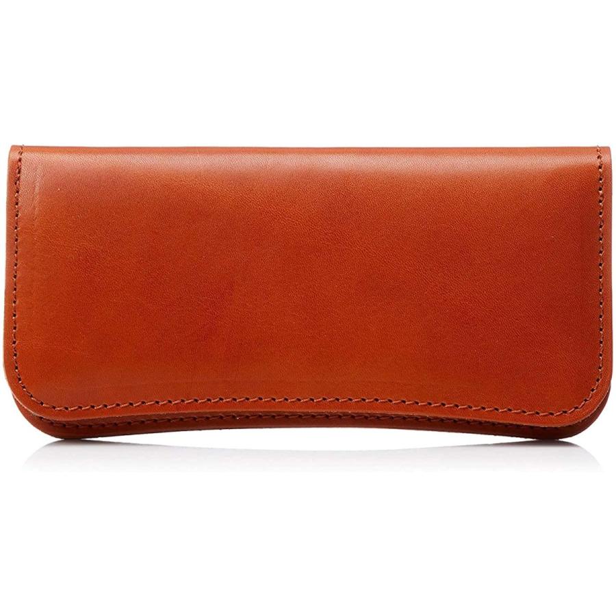 おしゃれ Newstep 牛革 ロングウォレット おしゃれ シンプル かわいい すっきり レシート 人気 本革 二つ折り 長財布 薄型 オレンジ メンズ 財布