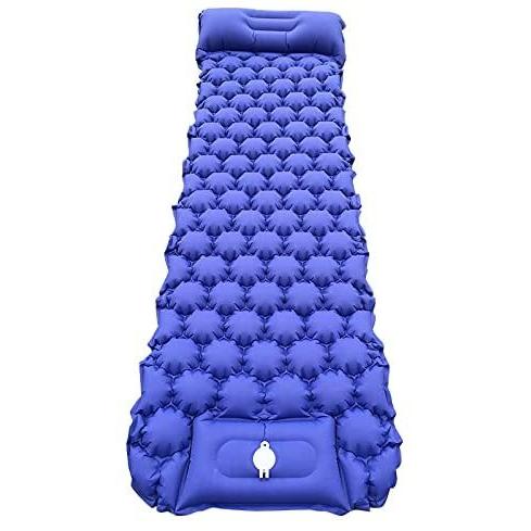 エアーマット 足踏み式 お花見 キャンプ キャンプマット コンパクト ツーリング ピ 収納袋 登山 補修テープ付属 軽量 運動会 防水マット 防水防潮 最大62 オフ キャンプマット