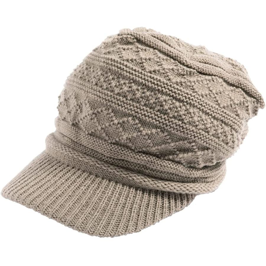 ルーアンドシー つば付き ニット帽 大きいサイズ メンズ ジオメトリニットキャスケット 帽子 ゆったりサイズ ワッチ ニットキャップ レディース その他スキー用品 Ilgaimportadora Com