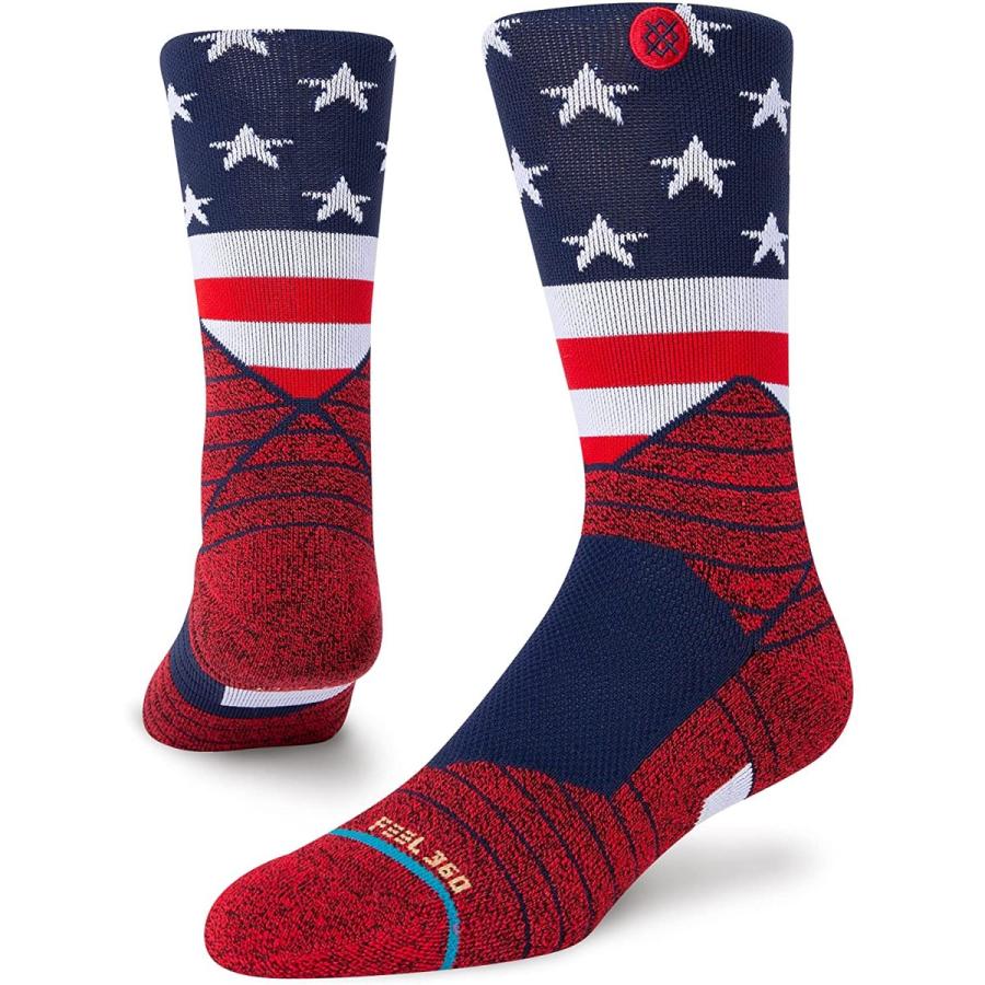 おすすめ特集 スタンス ショートソックス American Crew メンズ Red L