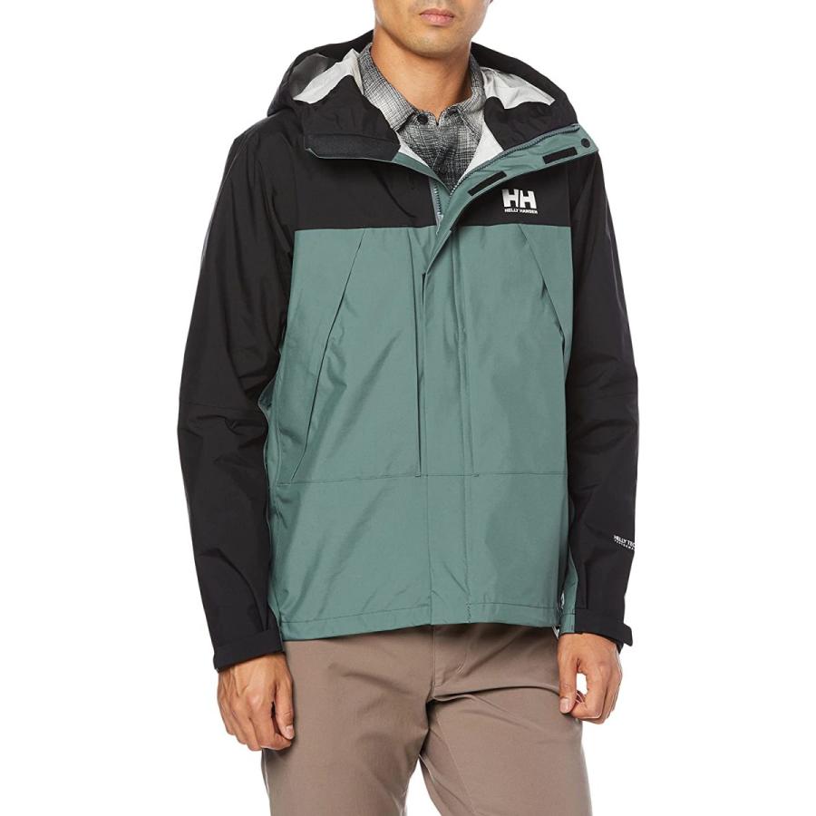 ヘリーハンセン ジャケット スカンザライトジャケット メンズ Hoe 防水透湿 ファーグリーン ブラック L Ybv2oo6edu 業務 産業用 Insticler Com Br