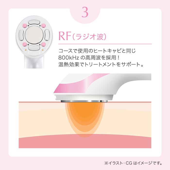 公式 TBC ヒートキャビシェイプ 美顔器 家庭用 キャビテーション RF