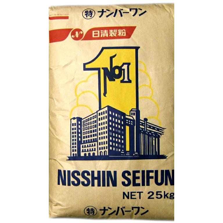 日清製粉 特ナンバーワン 25kg (中力小麦粉) 業務用 同梱不可 : 飛騨