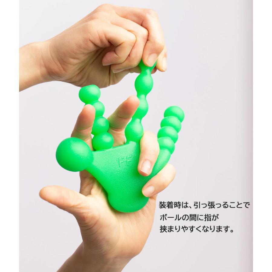 Mサイズ　フロッググリップ（フィンガーホール付き） FrogHand(フロッグハンド) グリップタイプ 手指 ツボ マッサージ 爆買