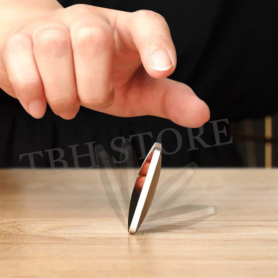金属 Hand Spinner チタン 合金 指 スピナー スピン フィジェット トイ Fidget 三角 人気の指遊び 指のこま 独楽回し ストレス解消 おもちゃ レインボー 通販激安