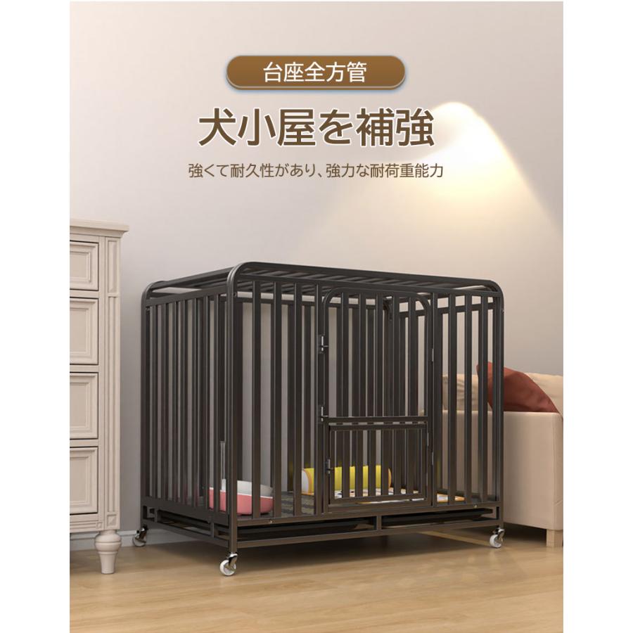 【公式】 ペット かご キャリーバック 厚 大型 小型 中型犬 猫 クレート おしゃれ 鉄製 (110*72*95cm) 【NAN8178166579】(29675円)