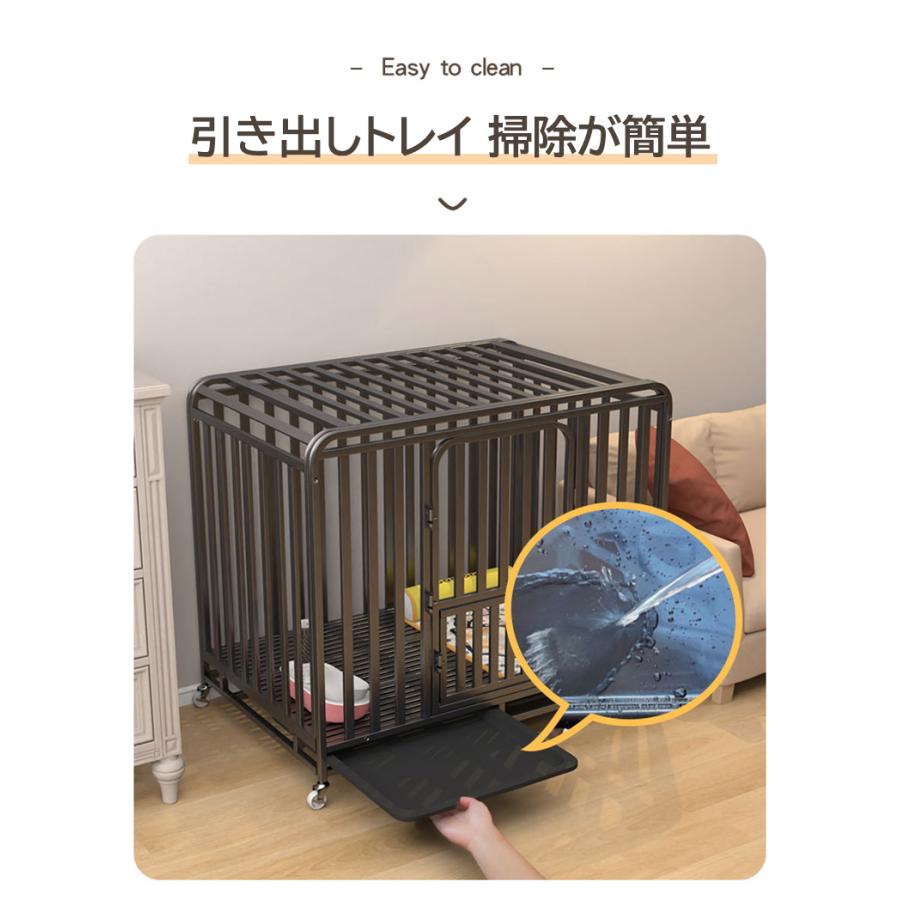 【公式】 ペット かご キャリーバック 厚 大型 小型 中型犬 猫 クレート おしゃれ 鉄製 (110*72*95cm) 【NAN8178166579】(29675円)