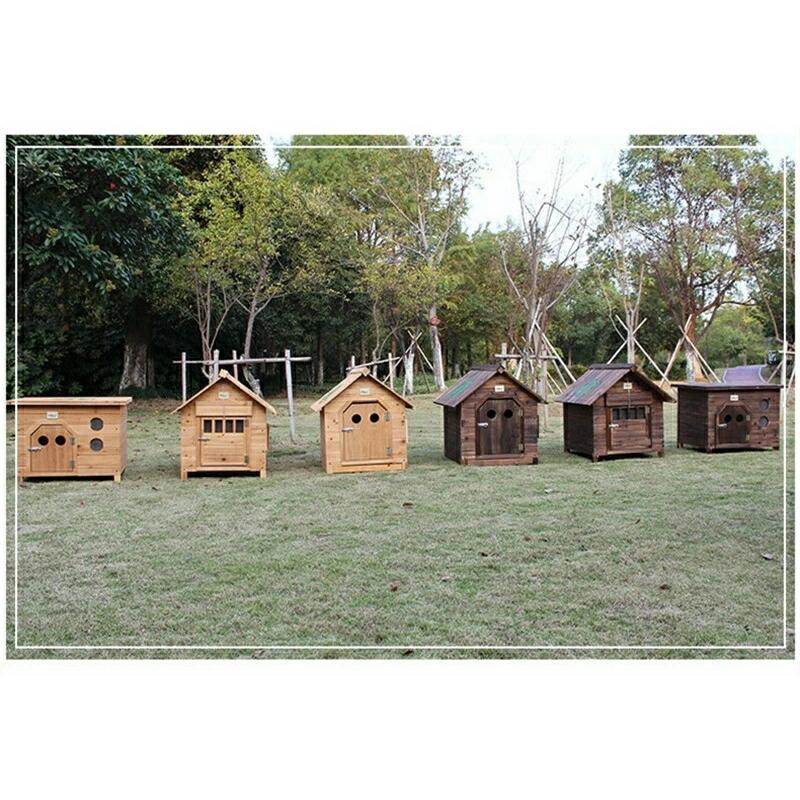 新品未使用！ 屋外用犬小屋、大型犬のための屋外 犬小屋 換気暖かい防風防雨炭化腐敗安定したと耐久性のある 木で作る 特大屋内外対応 犬舎 水洗い サイズXL 【MYK8168519428】(29640円)