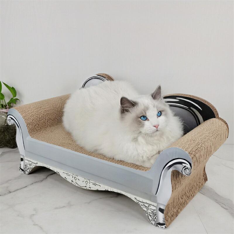 猫 つめとぎ ダンボール 猫のつめとぎ 爪とぎ 爪研ぎ 猫爪とぎベッド ソファ型爪とぎ ペットソファ ペットベッド 強化ダンボール 高密度 猫ベッド 頑丈 