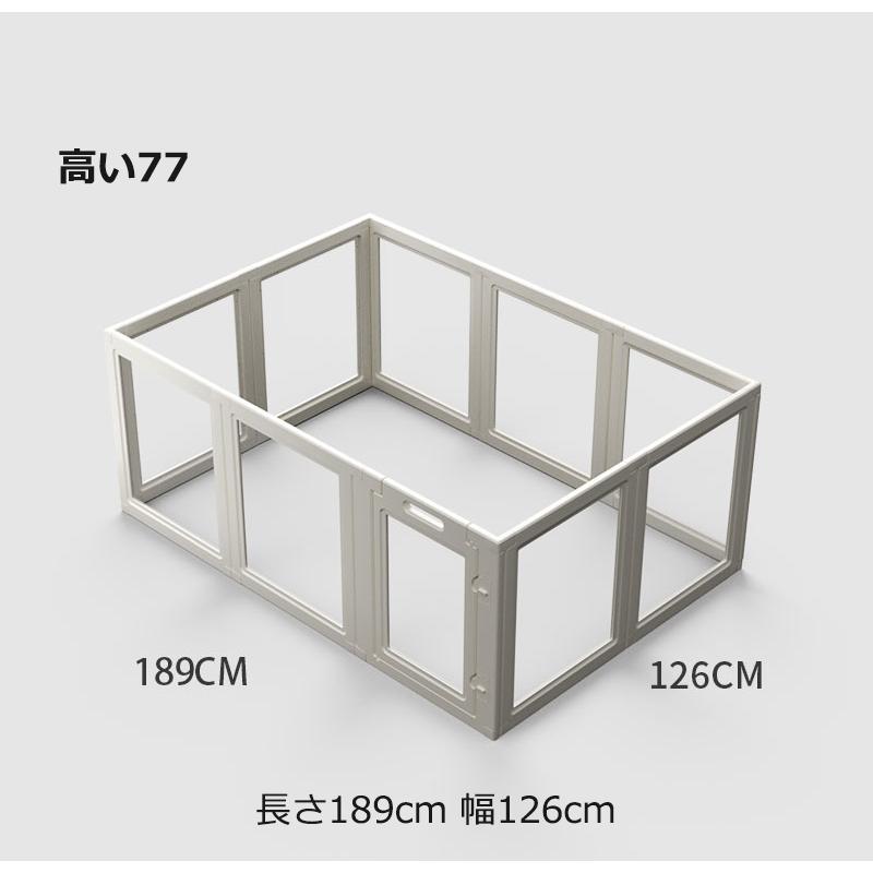ペットサークル 大型 ペットフェンス おしゃれ アクリルパネル カタチ変更可 扉付き 室内外兼用 犬ゲージ 犬小屋 ペット用品｜tbh｜10