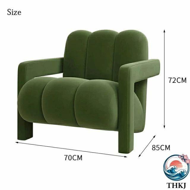 chair010 一人掛け コンパクトソファ 一人用 ひとりがけ THKJ おしゃれ 北欧 コンパクト ゆったり かわいい 韓国インテリア 空間になじむ おすすめ 省スペースの画像
