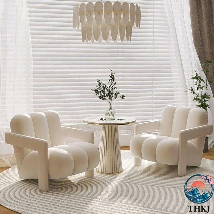 chair010 一人掛け コンパクトソファ 一人用 ひとりがけ THKJ おしゃれ 北欧 コンパクト ゆったり かわいい 韓国インテリア 空間になじむ おすすめ 省スペースの画像