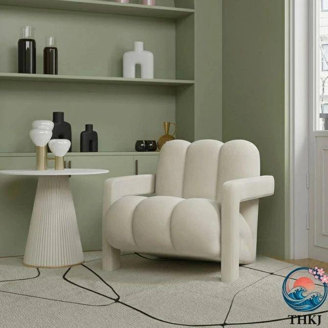 chair010 一人掛け コンパクトソファ 一人用 ひとりがけ THKJ おしゃれ 北欧 コンパクト ゆったり かわいい 韓国インテリア 空間になじむ おすすめ 省スペースの画像