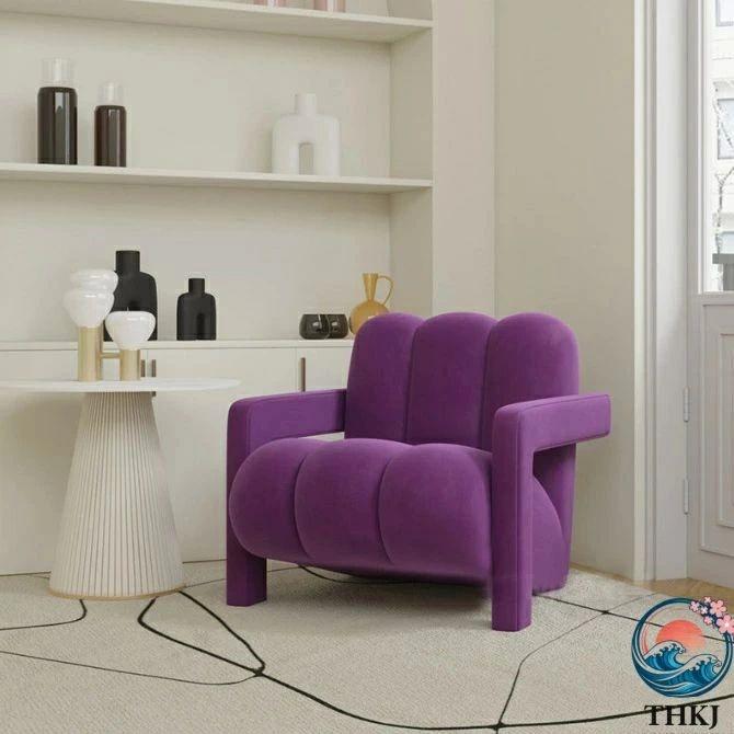 chair010 一人掛け コンパクトソファ 一人用 ひとりがけ THKJ おしゃれ 北欧 コンパクト ゆったり かわいい 韓国インテリア 空間になじむ おすすめ 省スペースの画像