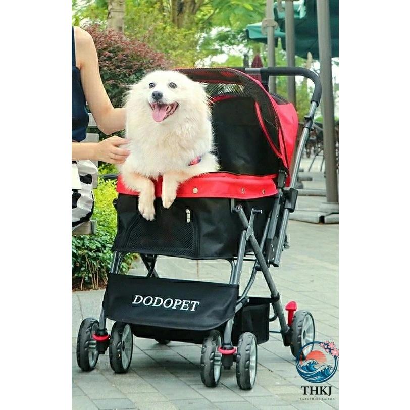 ペットカート 小型犬 大型犬 カート 犬用ベビーカー 折りたたみ THKJ 犬 猫 多頭 バギー 対面式 中型犬 犬猫兼用 四輪 360° 回 食べやすい お手入れ簡単_14