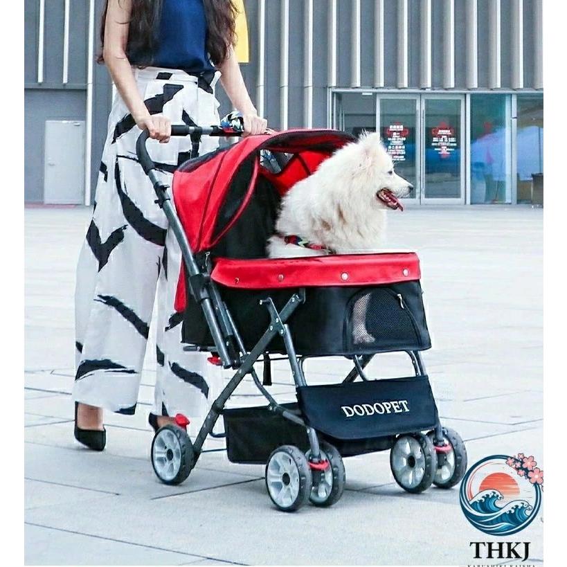 ペットカート 小型犬 大型犬 カート 犬用ベビーカー 折りたたみ THKJ 犬 猫 多頭 バギー 対面式 中型犬 犬猫兼用 四輪 360° 回 食べやすい お手入れ簡単_19