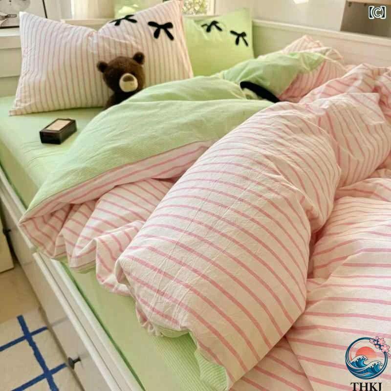 韓国 シングル セミ ダブル クイーン キング THKJ 寝具 カバー シーツ 布団 かわいい おしゃれ ベッド 使いやすい おすすめ 人気 注目アイテム 便利グッズの画像
