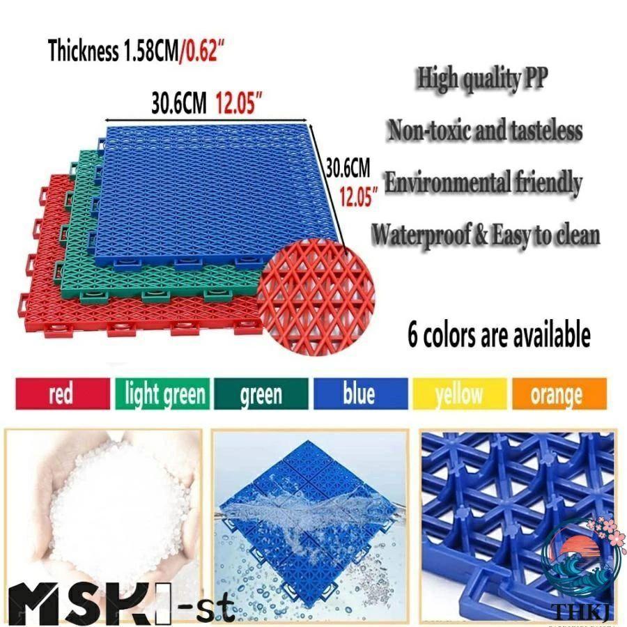 ジョイントマット 屋外バスケットボールコート用モジュラージョイントフロアマット THKJ 耐候性大型プラスチック 使いやすい おすすめ 人気 注目アイテム_4