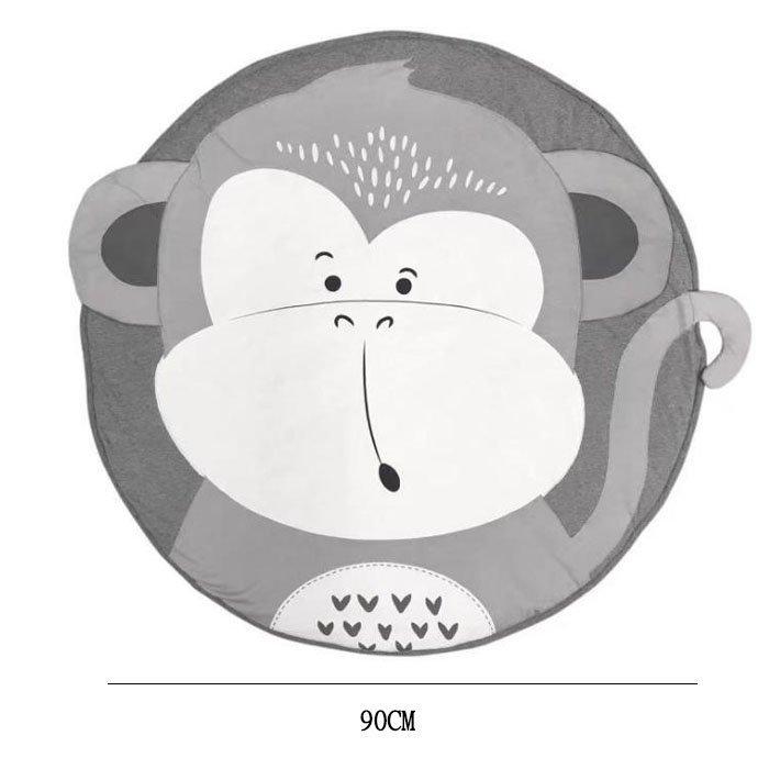 かわいいプレイマット 子供 赤ちゃん 円形 90cm直径 購買 キッズ プレゼント 出産祝い おむつ替えマット