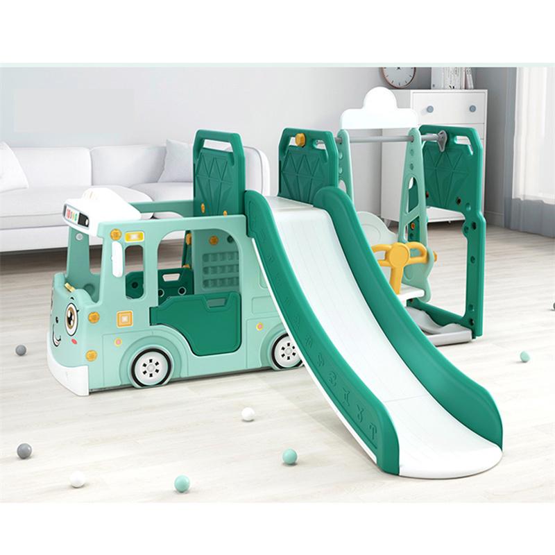 バス滑り台 すべり台 ブランコ スイング 大型遊具 すべりだい スライダー 室内 遊具 キッズ キッズパーク 子供 バスケットゴール 子供 誕生日プレゼント 子供