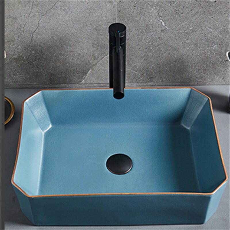 洗面ボウル 陶器製 洗面台 47×35×14cm 手洗いボウルセット 高温 洗面ボウル 陶器製 洗面台 47×35×14cm 手洗いボウルセット 高温