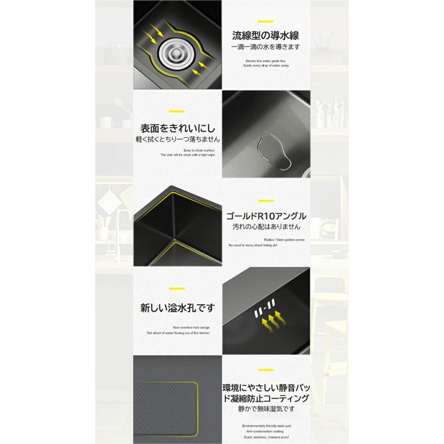 最新ナノ技術搭載 流し台 キッチンシンク 台所用流し台 最新ナノ技術搭載 流し台 キッチンシンク 台所用流し台