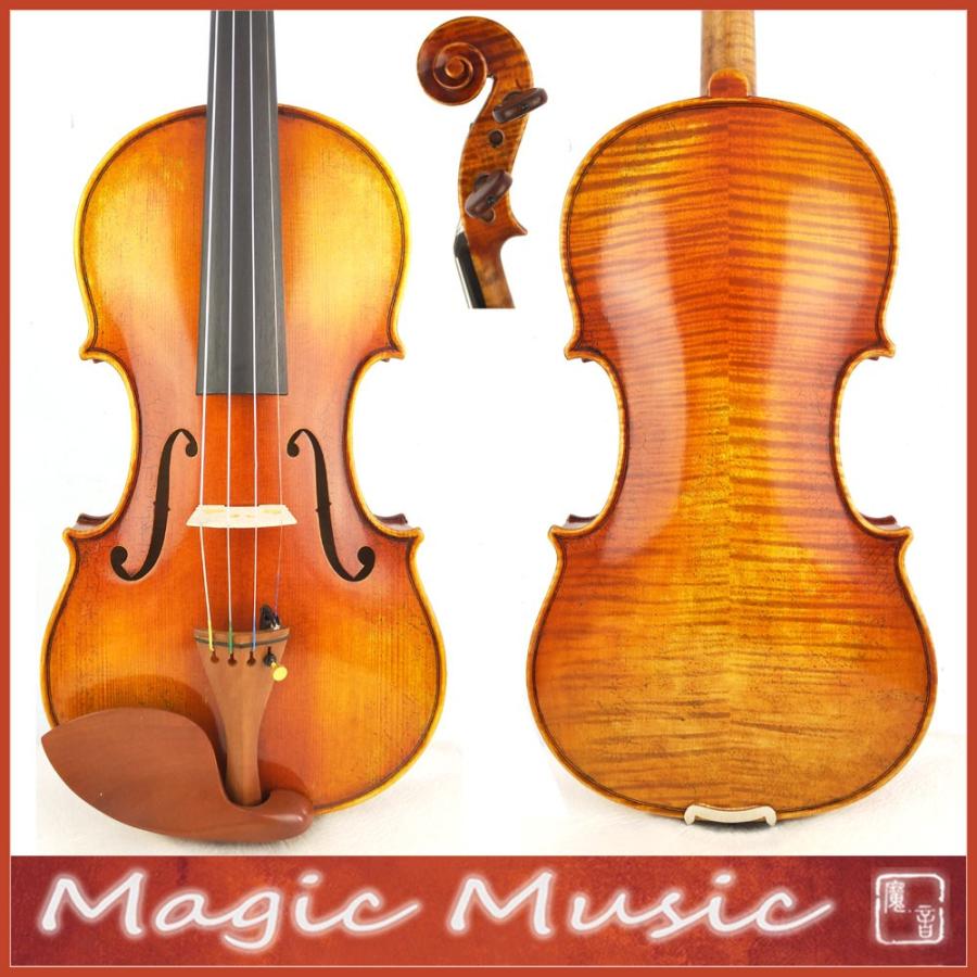 【海外輸入】 18年ヨーロッパトウヒ! Il Cannone Guarnerius マスターレベルのバイオリン 4/4 #2129 、オベールブリッジ バイオリン
