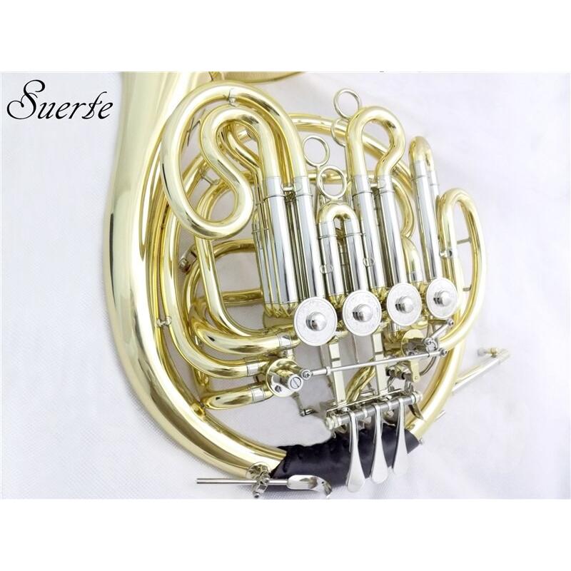 ホルン フレンチホルン Bb/F 高 F トリプルホーン 6 バルブ取り外すベルホルンファイバーグラスケース楽器プロ NMF001