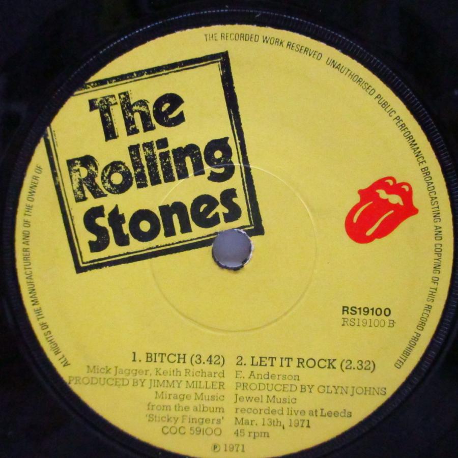 ROLLING STONES-Brown Sugar +2 (UK オリジナル「フラットセンター#2」7"+カンパニース｜tbr002｜02