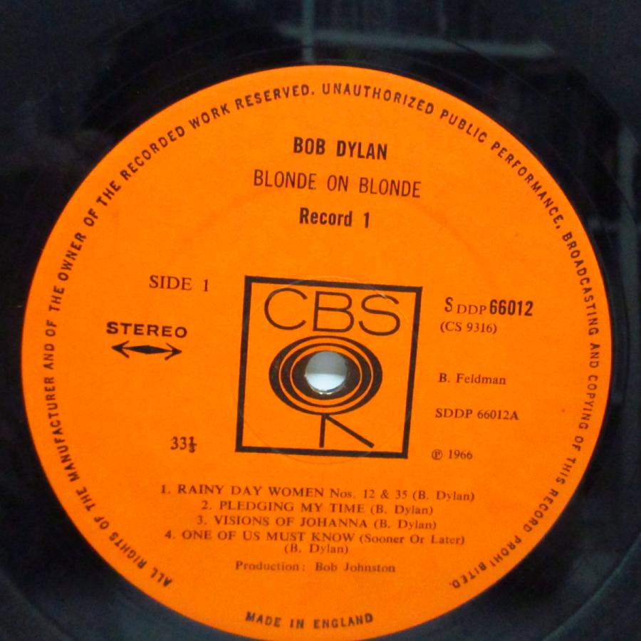 BOB DYLAN(ボブ・ディラン)-Blonde On Blonde (UK オリジナル
