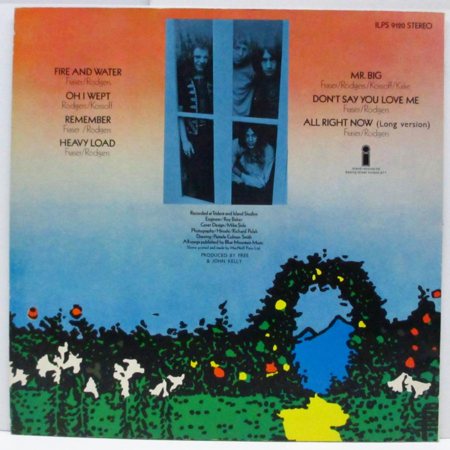 FREE-Fire And Water (UK オリジナル LP/テクスチャーラベ) : TIME