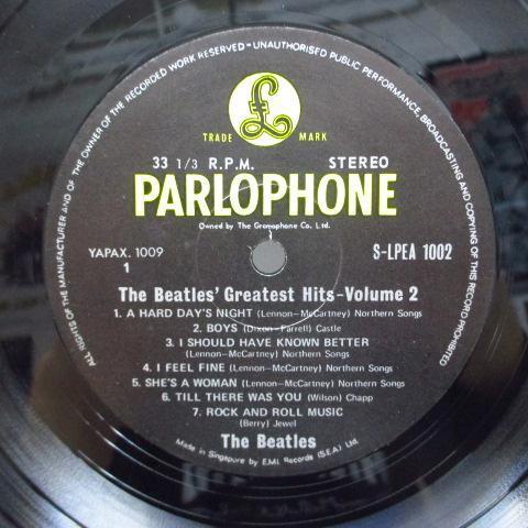 BEATLES-Greatest Hits Vol.2 (Singapore/Malaysia/Hong Kong 60