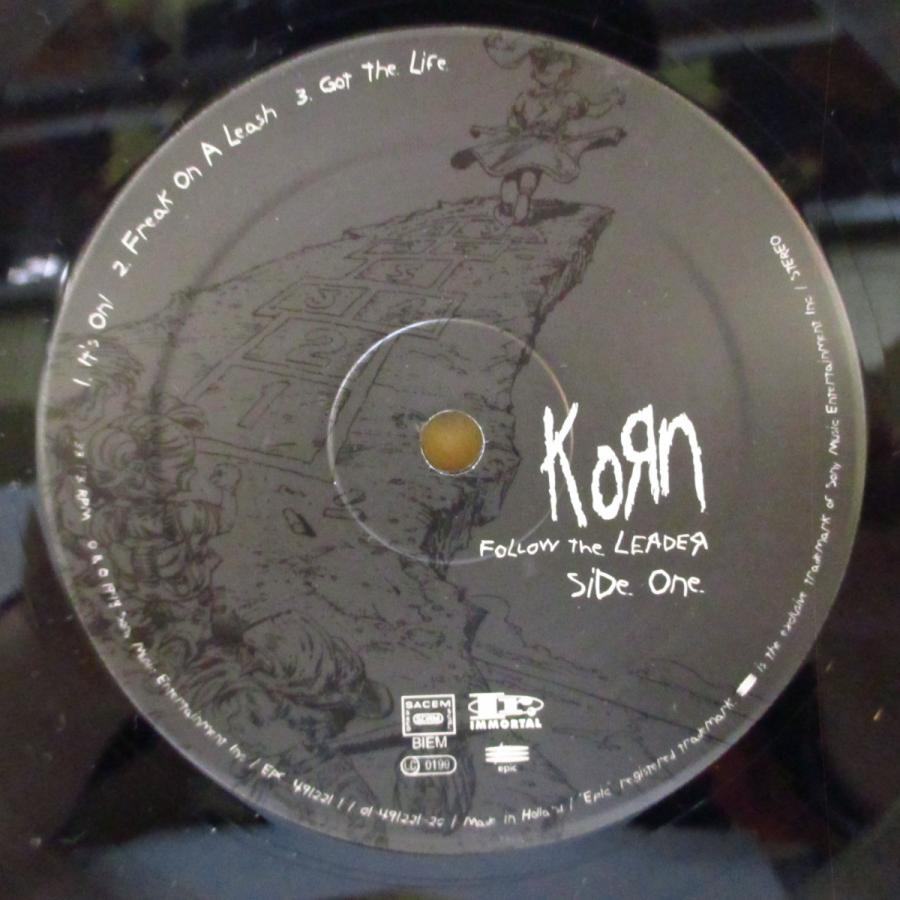KORN(コーン)-Follow The Leader (EU オリジナル 2xLP+ソフト紙インナー/レアステッカー付_2