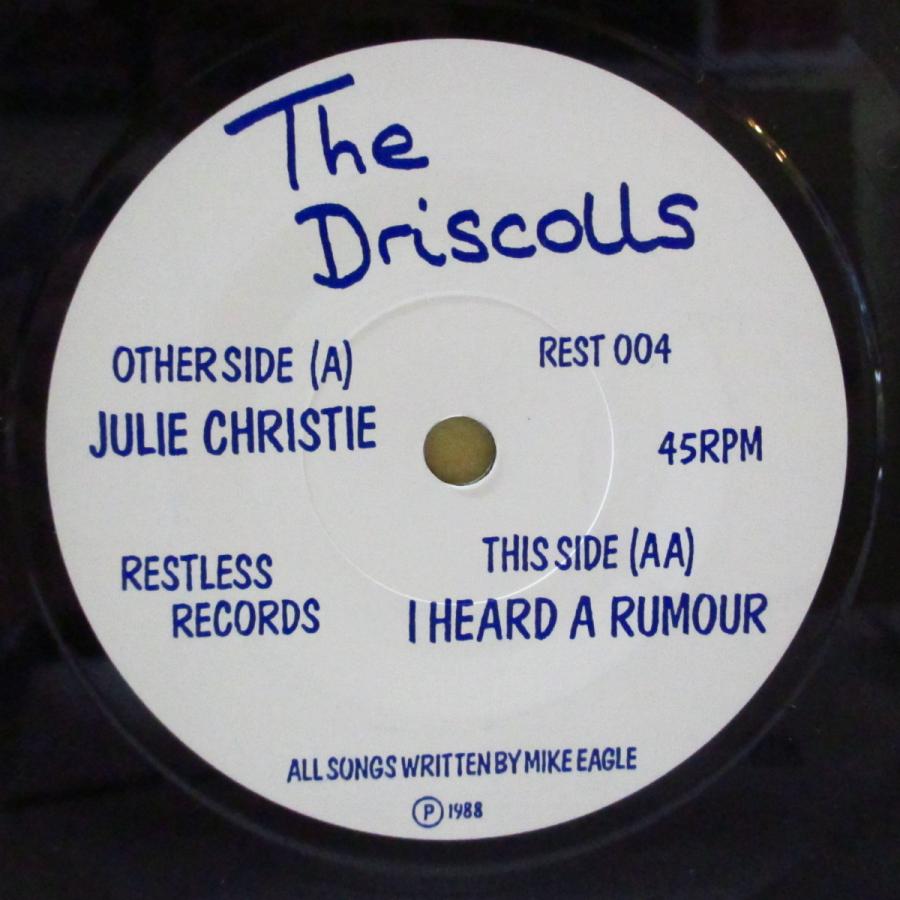 DRISCOLLS, THE(ザ・ドリスコールズ)-Julie Christie (UK オリジナル 7インチ＋光沢固紙｜tbr002｜03