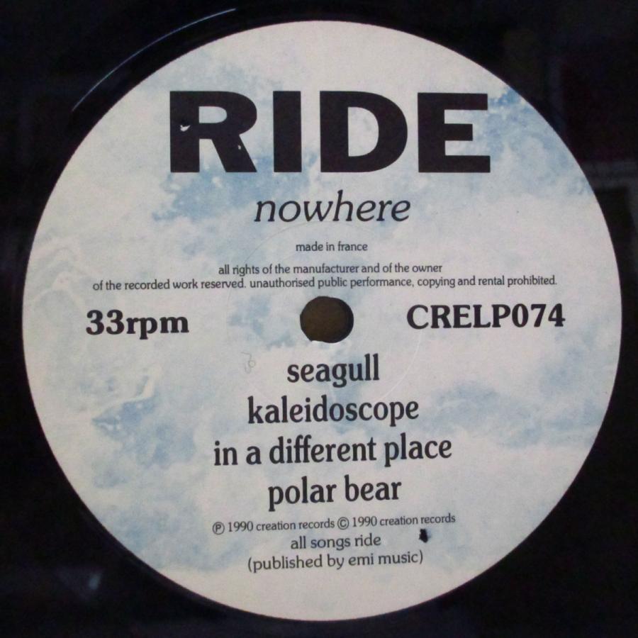 Ride – Nowhere UKオリジナル レコード LP エンボスジャケ RIDE-Nowhere (UK オリジナル LP/エンボスざら紙ジャケ) : TIME