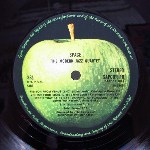 MODERN JAZZ QUARTET（MJQ）-Space (UK 70's 2nd Press LP)｜tbr002｜03