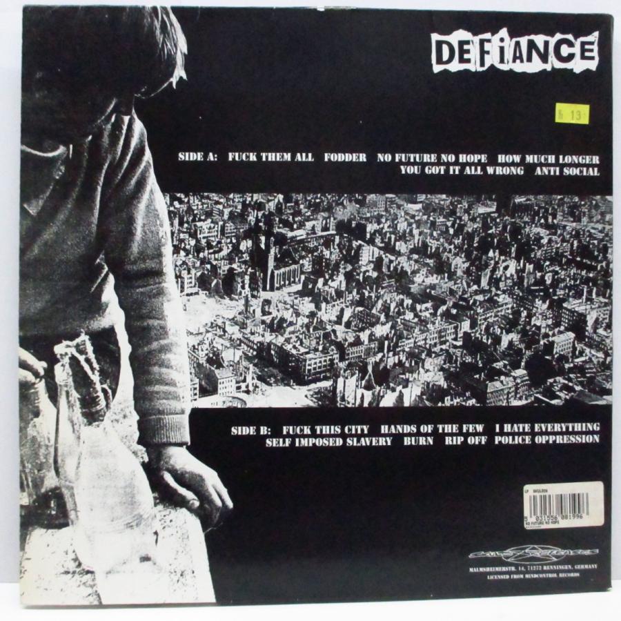 DEFiANCE-No Future No Hope (German オリジナル LP/見開きスリーブ