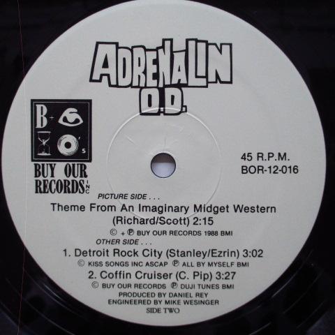 ADRENALIN O.D.-Theme From An Imaginary Midget Western (US Or｜tbr002｜03