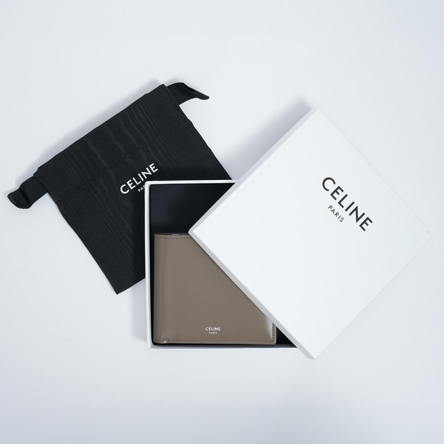 セリーヌ 財布 メンズ CELINE バイフォールドウォレット コインコンパートメント付き シャイニーカーフスキン 10C873FFO 折財布 新品｜tbstore｜07