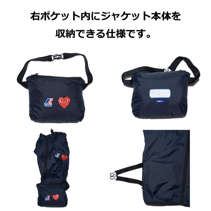 COMME des GARCONS コムデギャルソン プレイ PLAY K-WAY HOODIE COMME des GARCONS コムデギャルソン プレイ PLAY K-WAY HOODIE