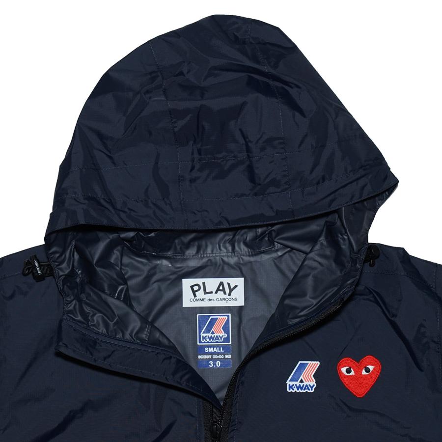 COMME des GARCONS コムデギャルソン プレイ PLAY K-WAY HOODIE COMME des GARCONS コムデギャルソン プレイ PLAY K-WAY HOODIE