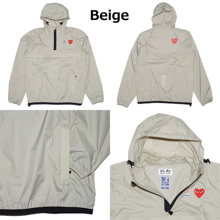 COMME des GARCONS コムデギャルソン プレイ PLAY K-WAY HOODIE COMME des GARCONS コムデギャルソン プレイ PLAY K-WAY HOODIE