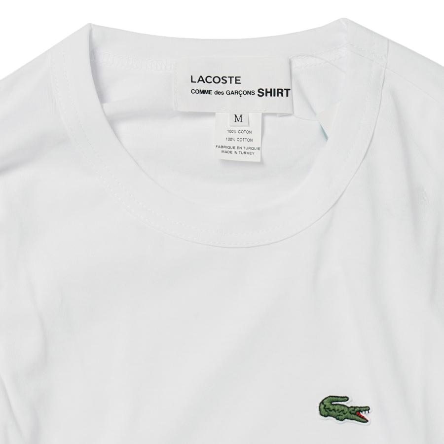 コムデギャルソン ラコステ ロンT 長袖 ロングTシャツ COMME des GARCONS cotton LACOSTE print コラボ White Black｜tbstore｜08