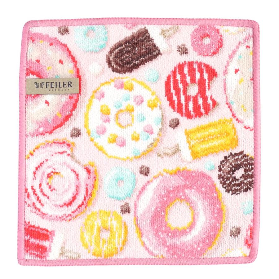 feiler（フェイラー） Pink and sweet 25cm×25cm ハンカチ ハンド