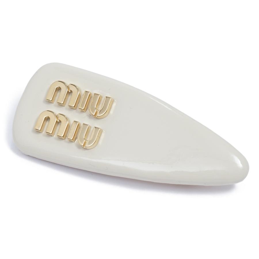 miu miumiu ミュウミュウ パテントレザー ヘアクリップ ヘア miu miumiu ミュウミュウ パテントレザー ヘアクリップ ヘア