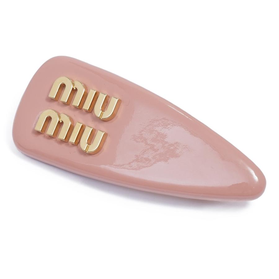 miu miumiu ミュウミュウ パテントレザー ヘアクリップ ヘア miu miumiu ミュウミュウ パテントレザー ヘアクリップ ヘア