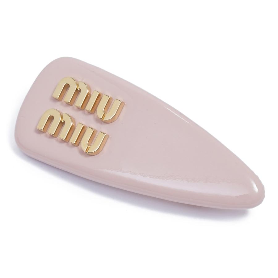 miu miumiu ミュウミュウ パテントレザー ヘアクリップ ヘア miu miumiu ミュウミュウ パテントレザー ヘアクリップ ヘア