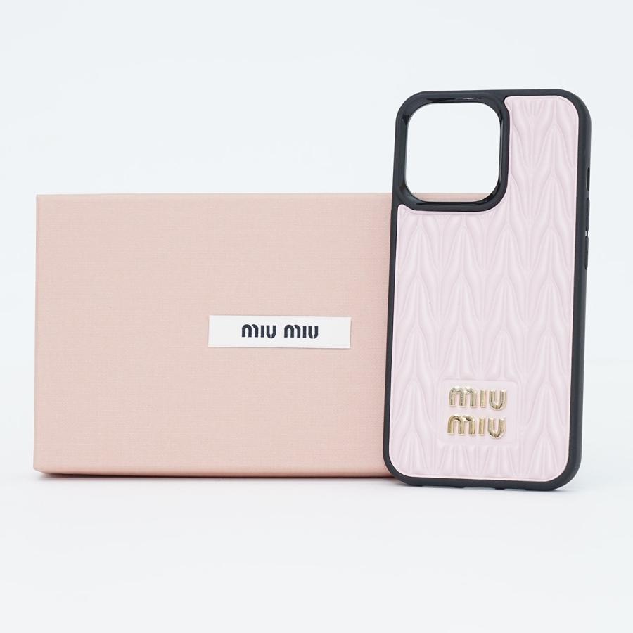 miu miumiu ミュウミュウ 5ZH149-2F5X レザー カバーiPhone 13 miu miumiu ミュウミュウ 5ZH149-2F5X レザー カバーiPhone 13