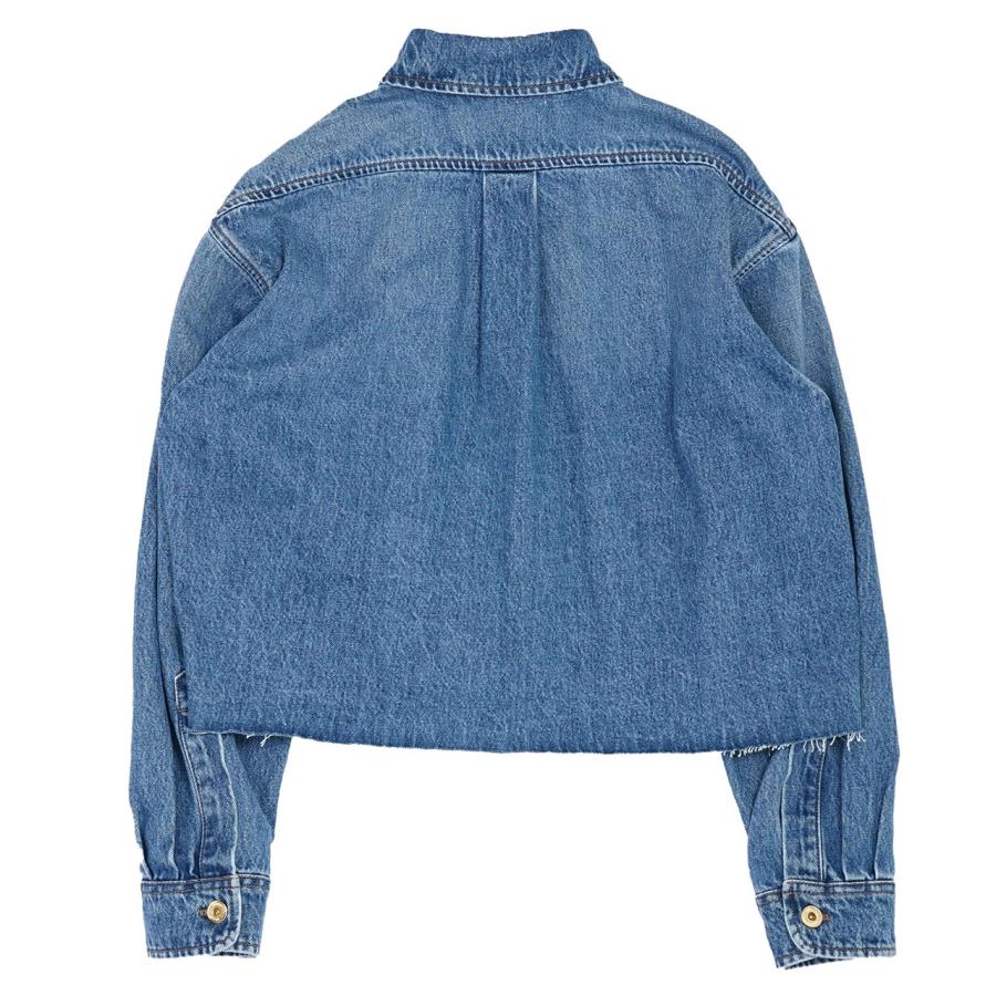 miu miumiu ミュウミュウ GWB186S232 DENIM JACKET 刺繍 ブルー miu miumiu ミュウミュウ GWB186S232 DENIM JACKET 刺繍 ブルー