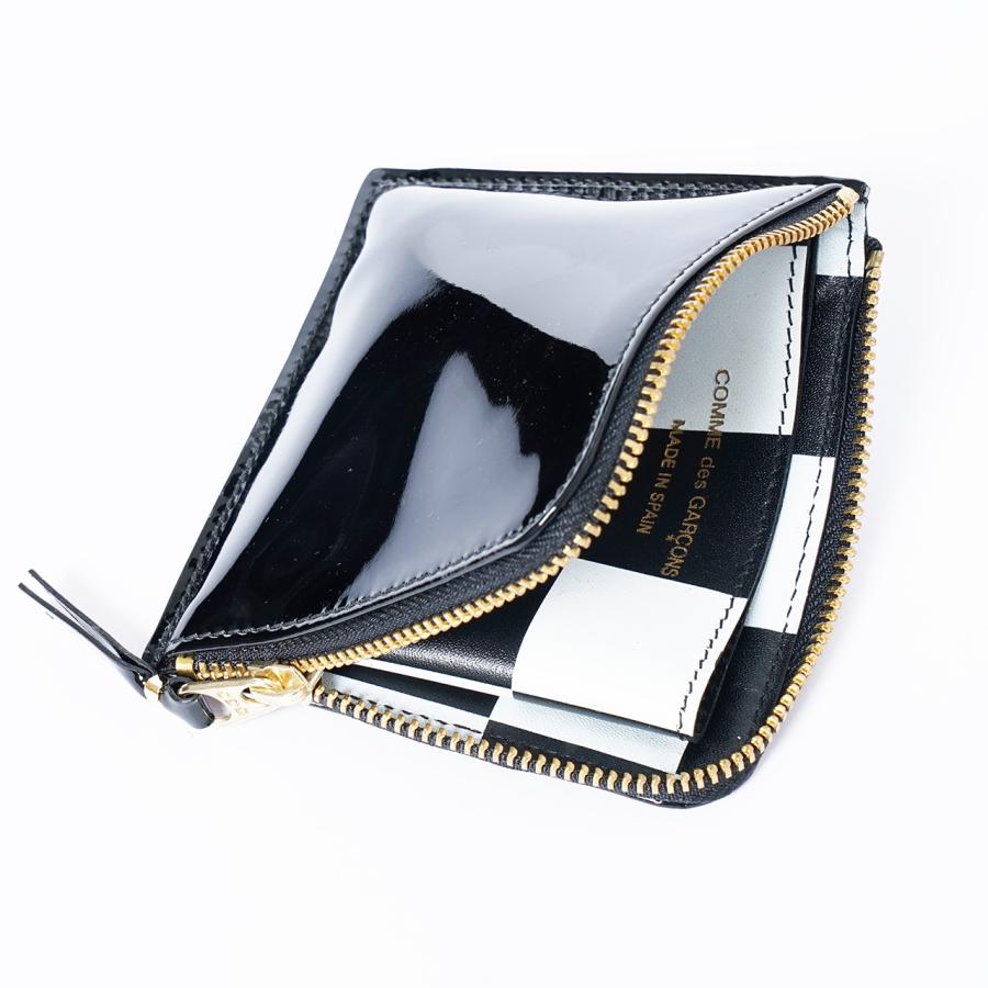 コムデギャルソン財布　SA3100GP コムデギャルソン SA3100GP Washed Wallet Zip-ネイビー-L字型